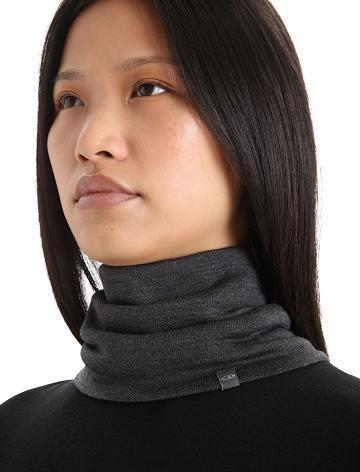 Icebreaker Unisex Merino Apex Chute Halsduk Dam Svarta Grå | SE 1487AHKP